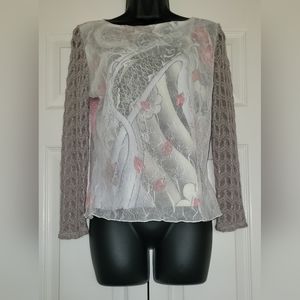 Jacques Lace Overlay Top M